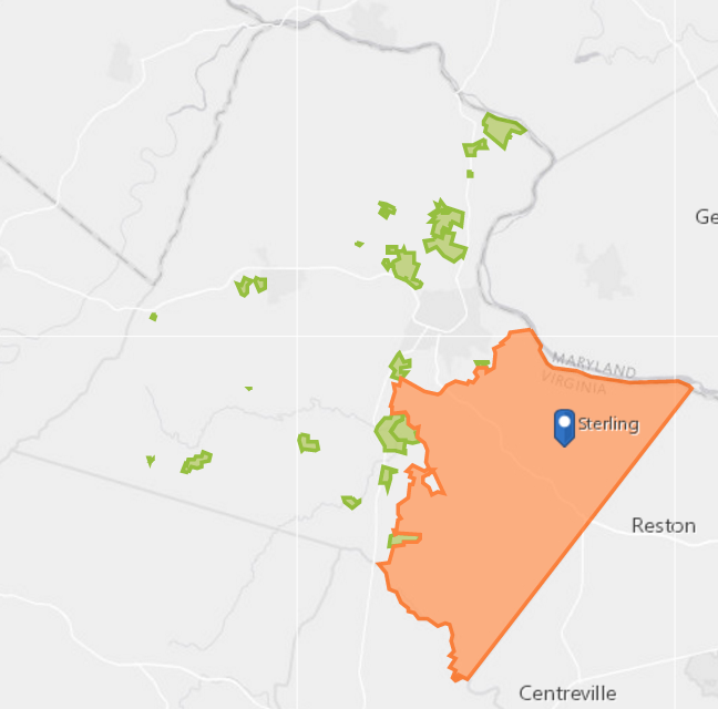 Loudoun Water Service Area Map
