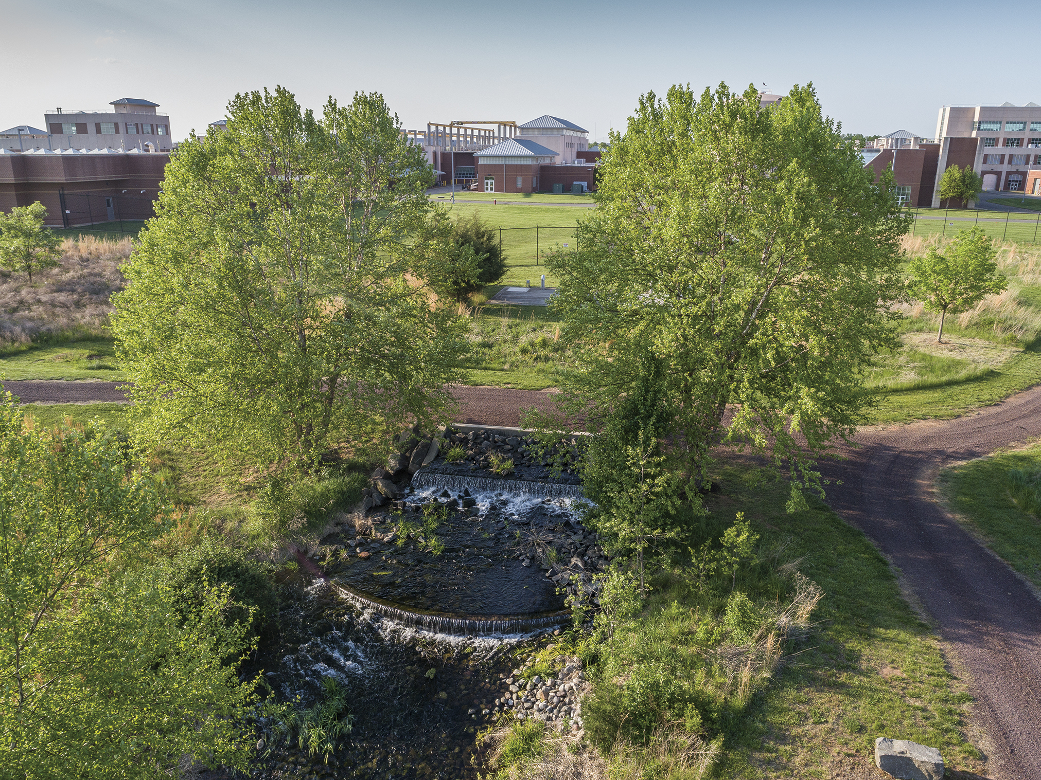 outfall and trail at the Broad Run Water Reclamation Facility