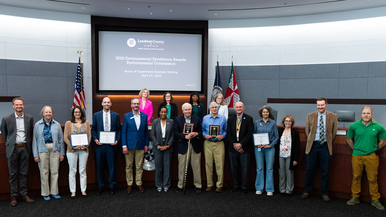 Loudoun County Environmental Commission Environmental Excellence Award crew photograph