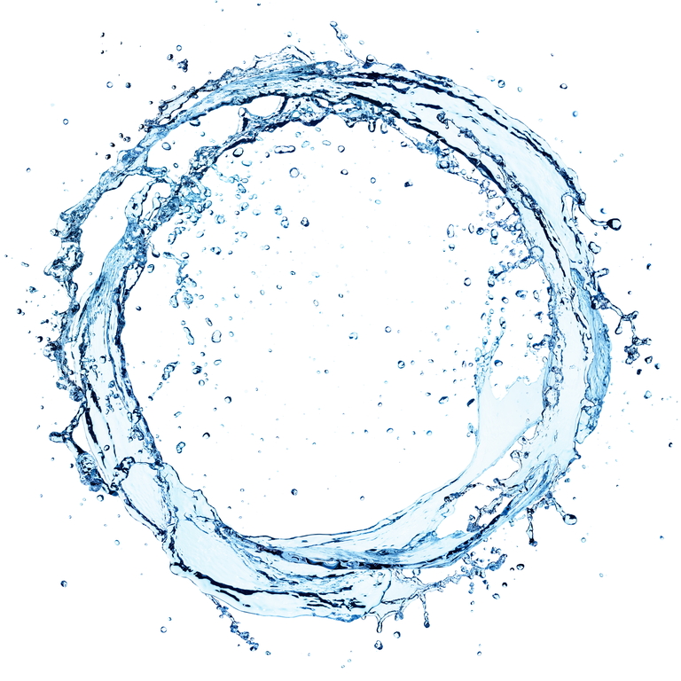 circular water splash
