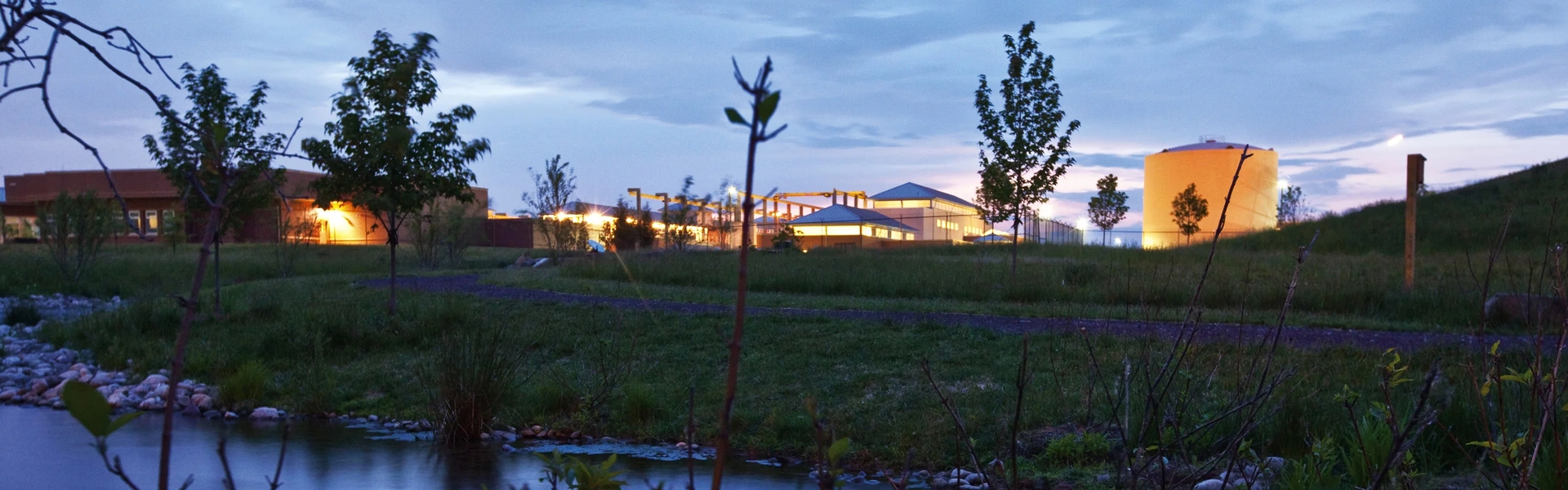 Industrial water treatment plant
